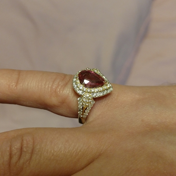 18kt Gold and white gold wedding Ring - Picture 6 of 9